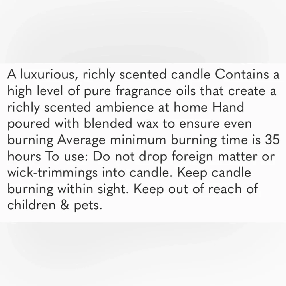 Floris London Perfumed Scented Candle New Tuberose & Vanilla